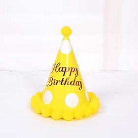 Nón sinh nhật có viền bông bịch 1 cái Phụ kiện trang trí sinh nhật happy birthday cho bé Phụ kiện sinh nhật