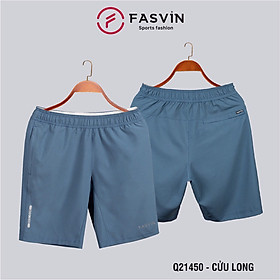  Quần đùi nam Fasvin Q21450.HN short thể thao vải gió chun trơn mát co giãn 4 chiều