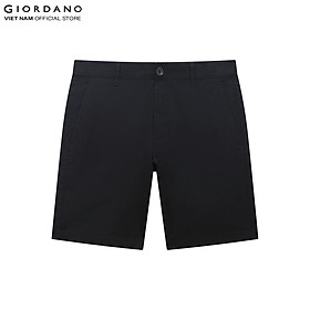 Quần Shorts Kaki Nam Lưng Thun Co Giãn 180 độ Giordano 01102214