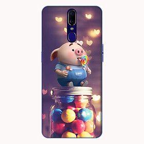 Ốp lưng điện thoại Oppo F11 hình Heo Con Ăn Kẹo - Hàng chính hãng