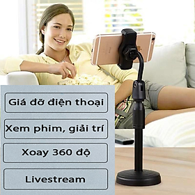 Mua Giá đỡ điện thoại Giá kẹp điện thoại để bàn ivestream đa năng