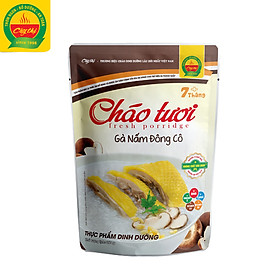 Cháo Tươi Gà Nấm Đông Cô Cây Thị Mở Gói Ăn Ngay 260G