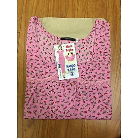 Đồ bộ nữ,đồ ngủ mặc nhà lửng vải lụa mango xao cấp BL 99 họa tiết hoa nhí dễ thương size 47-67kg