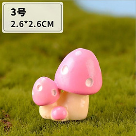 Mua Mô hình các loại nấm màu rực rỡ size lớn trang trí tiểu cảnh  nhà búp bê  móc chìa khóa  DIY