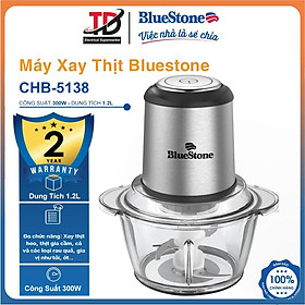 Máy Xay Thịt Bluestone 1.2Lit CHB-5138, 300W-Cối Thủy Tinh , Hàng Chính Hãng