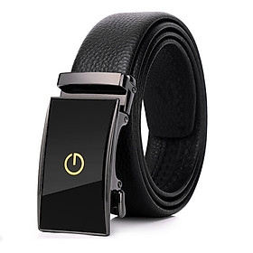 Thắt lưng nam da bò cao cấp khóa tự động nutushop th02