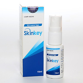 Xịt nano bạc giúp sát trùng, làm sạch da, làm mờ thâm sẹo Skinkey, lọ 10ml