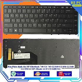 Bàn Phím dành cho HP Elitebook 740 G1 745 G2 840 G2 850 G2 840 G1 850 G2 HP ZBook 14 15 CÓ KHUNG - Hàng Nhập Khẩu