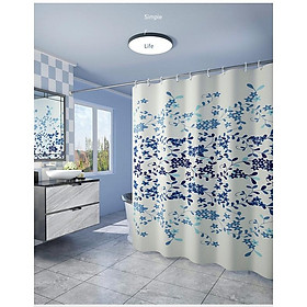 Mua Rèm NhàTắm  Phòng Tắm Vải Polyester Không Thấm Nước  Họa Tiết Hoa Bất Tử