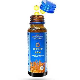100 Chai Nước Uống Đông trùng hạ thảo Hector Sâm (100 chai x 50ml) giúp tăng cường sức bền, hệ miễn dịch cơ thể