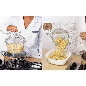 Rổ nhúng luộc, chiên và vớt đồ ăn CHEF BASKET tiện dụng