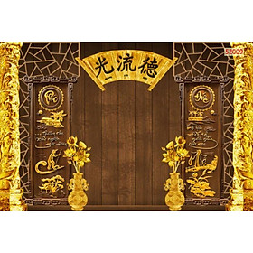 Mua Tranh 3D dán phòng thờ  bàn thờ KT ngang 1.25m*0.8m có keo sẵn