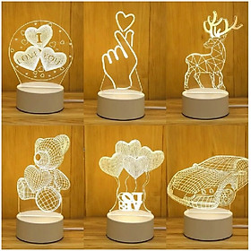 Mua Đèn ngủ 3D Led nhiều mẫu hình cực đẹp  đèn ngủ thích hợp làm quà tặng quà sinh nhật