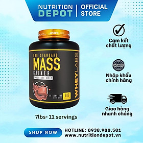 Hình ảnh Sữa tăng cân và tăng cơ Wheylabs Mass Gainer Pro Standard 3.1kg - Nutrition Depot Vietnam