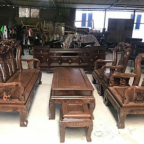 Mua Bộ bàn ghế phòng khách gỗ mun đuôi công đồ gỗ tuấn long