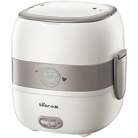 Hộp Cơm Trưa Điện Tử Tự Động 2 Ngăn Chống Dính Bear DFH-S2516 - Dung Tích 1L