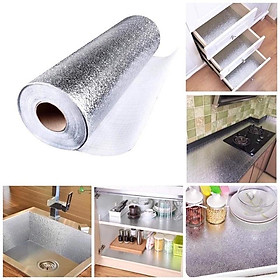 Mua Cuộn Giấy Bạc Dán Bếp Cách Nhiệt Cao Cấp Chống Thấm Tiện Lợi - Cuộn Giấy Decal Dán Bếp Tráng Nhôm Cách Nhiệt