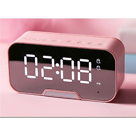 Loa Bluetooth kiêm đồng hồ báo thức mặt gương đa chức năng bản cao cấp