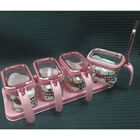 Mua Bộ gia vị thủy tinh cao cấp 3 ngăn và 4 ngăn