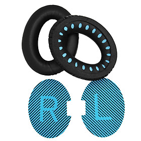 Miếng Đệm Tai Thay Thế Cho Tai Nghe Bose Qc15 Qc25 Qc35 - Đen & Xanh