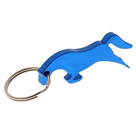 4-5pack Aluminum Horse Simple Bottle Opener Key Ring Keychain Bag Pendent Blue