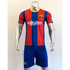 Bộ Quần Áo Bóng Đá CLB Barca Sọc Xanh Đỏ - Đồ Đá Banh Mới Nhất 20-21