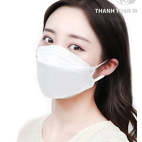 30 cái Khẩu trang y tế 4D Khánh An KA99 ngăn bụi vi khuẩn 99% ôm sát khuôn mặt không lem son và rất dễ thở