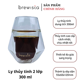 Ly thủy tinh 2 lớp Brewista Double Wall Glass Aroma cup 300ml