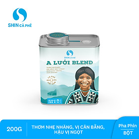 SHIN Cà phê - Cà phê pha phin A Lưới Blend - Hộp thiếc 200 gram Bột