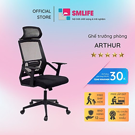 Mua Ghế trưởng phòng lưng cao có tựa đầu SMLIFE Arthur