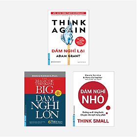 Sách Combo Dám Nghĩ Lại + Dám Nghĩ Lớn + Dám Nghĩ Nhỏ - First News