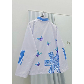 ÁO KHOÁC DÙ NỮ NAM UNISEX ONG BƯỚM BAY TƯƠI TRẺ CÓ 2 MÀU