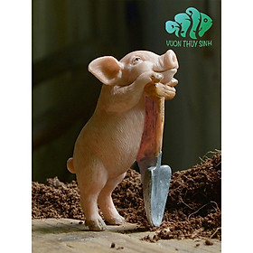 Mua Chú heo dễ thương quà tặng trang trí tiểu cảnh  bàn học  bàn làm việc