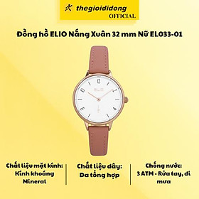 Đồng hồ ELIO Nắng Xuân 32 mm Nữ EL033-01 - Hàng Chính Hãng