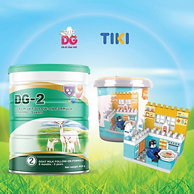 Combo 05 lon Sữa Dê DG-2 400g Tặng 1 hộp đồ chơi lắp ráp 