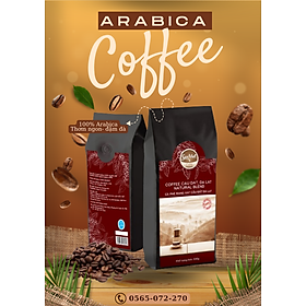 Cà phê Arabica cầu đất , Đà Lạt dạng hạt 500 g