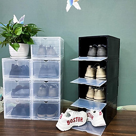 Mua Combo 6 Hộp Đựng Giày Xịn Để Giày Jordan- Balenciaga Nhựa Cứng Nắp Nam Châm Lắp Ráp Thông Minh - 6 Hộp Xịn Trắng tại NappyStore1