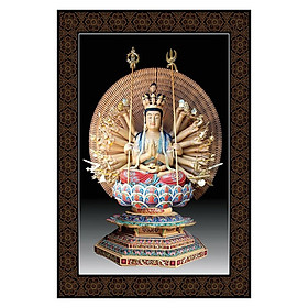 Hình ảnh Hình phật treo tường trang trí nhà cửa, nơi thờ cúng mẫu phật nghìn mắt nghìn tay, quan thế âm bồ tát, Tranh Phật Giáo Chuẩn Đề Bồ Tát 558