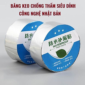 Băng keo chống thấm, chống dột, vá mái tôn trần nhà - Miếng vá dán bể bơi, phao bơi, đồ chơi bơm hơi, các vết rạn xô chậu nhựa đa năng cho gia đình công nghệ Nhật Bản siêu dính