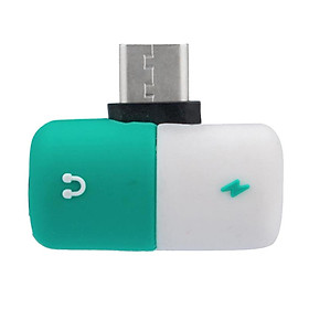 Capsule 2 In 1 USB C Type-c Headphone Audio & Charger Adapter Splitter