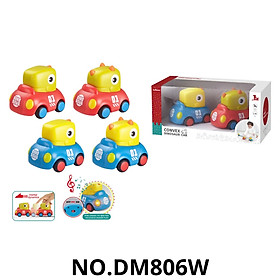 DUMOON - Mô hình Ô tô khủng long (2 chiếc), Ô tô đồ chơi cho trẻ em DM806W