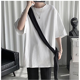 Áo thun Unisex 20We Basic Tee phông trơn nam nữ RP_01 tay lỡ oversize form rộng 4 màu