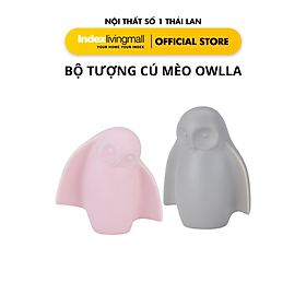 Mua Bộ Tượng Cú Mèo Trang Trí OWLLA 2C 16 5 x 8 4 x 16 5 cm | Index Living Mall | Nội Thất Nhập Khẩu Thái Lan