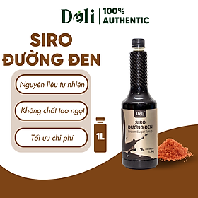 Hình ảnh Siro đường đen Déli - 1 lít - đậm đặc, chuyên dùng pha chế trà trái cây, soda