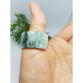 Nhẫn ngọc phỉ thúy bản vuông - Đá Non Nước