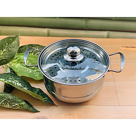 Mua NỒI HẤP INOX NHÍ- 20CM KÈM XỬNG HẤP