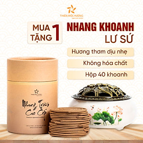 Mua Nhang Khoanh trầm hương cao cấp 12 Năm tích trầm - Tặng kèm lư sứ xông nhà - Thơm lâu  an toàn sức khỏe - Thiên Mộc Hương