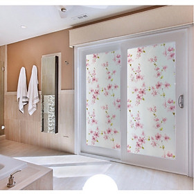 Mua Combo 5m Decal Giấy Dán Kính HOA MAI ĐỎ TRANG NHÃ Khổ 45cm Có Sẵn Keo Tiện Lợi