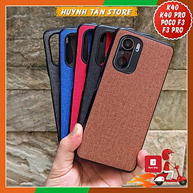 Ốp lưng Redmi K40, K40 Pro,Poco F3 vân vải Jean chống bám vân tay,Nhiều Màu