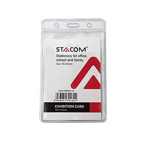 Thẻ đeo bảng tên nhựa dẻo STACOM - PVC6644 ( Set 3 cái )